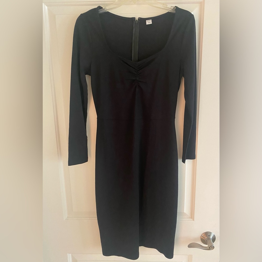 Old Navy Classic Black Long Sleeve Dress
